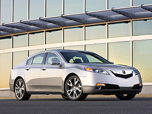 silver-colored Acura sedan