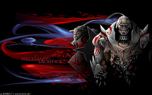 Alphonse Necessary Sacrifice poster, anime, Full Metal Alchemist, Elric Alphonse HD wallpaper