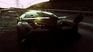 gray sports coupe, car, Driveclub, racing HD wallpaper