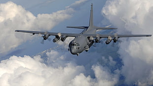 brown aircraft, army, AC-130, gunships, aircraft HD wallpaper