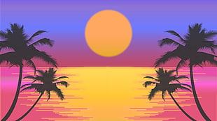 Palms,  Vector,  Art