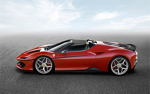 red Ferrari Roadster concept car