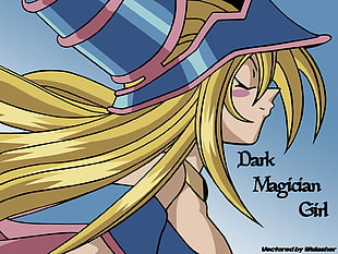 Girl Dark Magician Yu-Gi-Oh character HD wallpaper