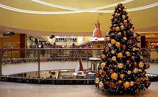 Christmas Tree in mall scenery HD wallpaper