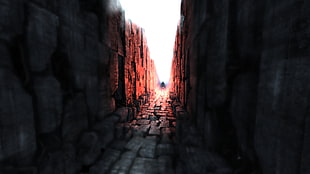 gray pathway in between walls, labyrinth, Metro 2033, video games HD wallpaper