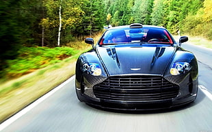 blue sports car, Aston Martin, Mansory, car HD wallpaper