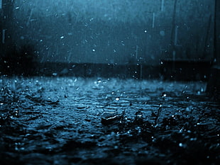 rain drops during night