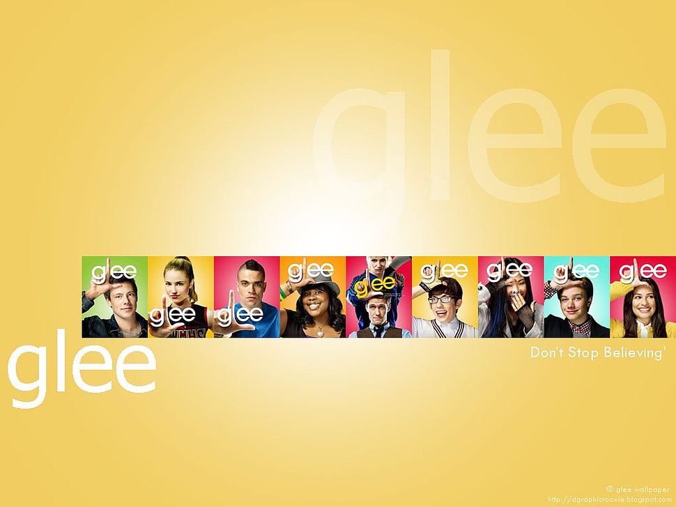 Glee book lot poster, Glee, collage, TV HD wallpaper