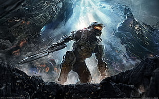 Halo game art, Halo, Halo 4, video games, concept art