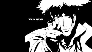 male anime character sketch, Cowboy Bebop, Spike Spiegel, anime, anime vectors