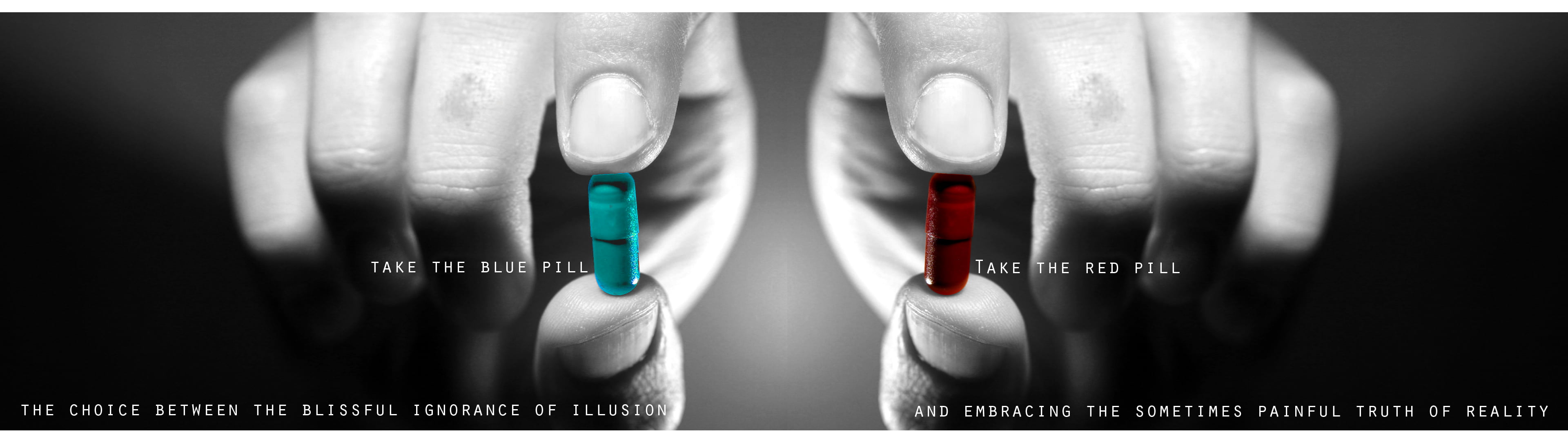 take the blue pill and take the red pill