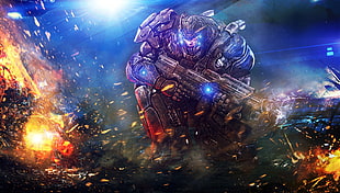 Gears of War game cover HD wallpaper