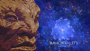 Immortality painting, Doctor Who, Bad Wolf, Face of Boe HD wallpaper
