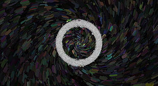 spiral multicolored painting, digital art, circle HD wallpaper