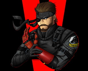 Metal Gear Solid Snake illustration HD wallpaper