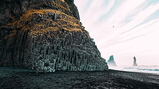 beach, landscape, Iceland, Reynisfjara