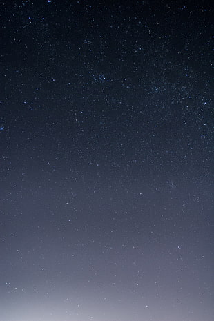 black and white paper bag, nature, stars, space