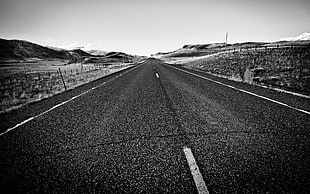 empty road HD wallpaper