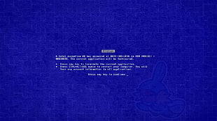 Blue Screen of Death, text, watermarked HD wallpaper