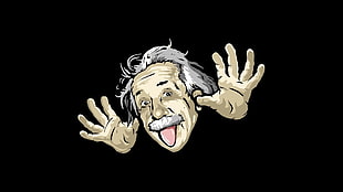 Albert Einstein portrait, Albert Einstein HD wallpaper