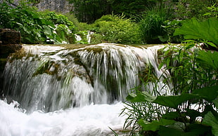 time lapse photography of river waterflow during daytime HD wallpaper