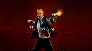 men's black and white polo shirt, Hitman: Absolution, video games HD wallpaper