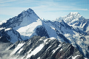 gray mountains, mountains, nature HD wallpaper
