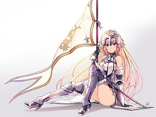 girl with sword Anime character HD wallpaper
