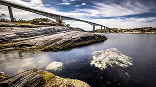 body of water and gray bridge, norway