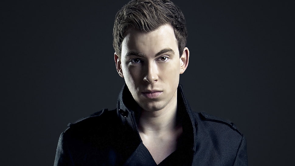 men's black polo shirt, Hardwell, music, DJ, Robbert van de Corput HD wallpaper