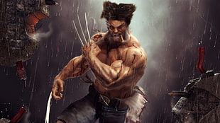 Wolverine smoking cigar