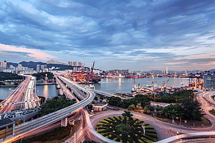 landscape photography of city near body of water