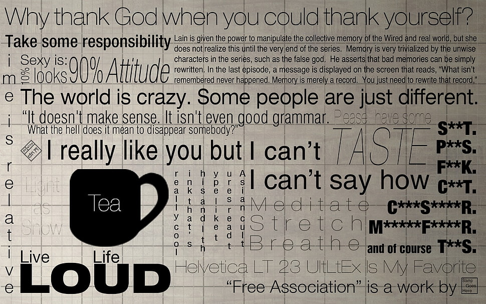 black text on white background, free association, helvetica, grid HD wallpaper