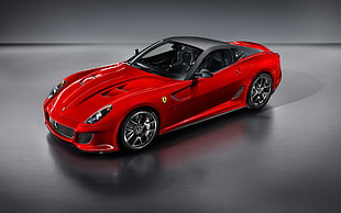 red Ferrari die-cast, car