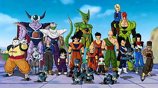 Dragonball Z characters illustration