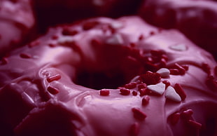 pink donut HD wallpaper