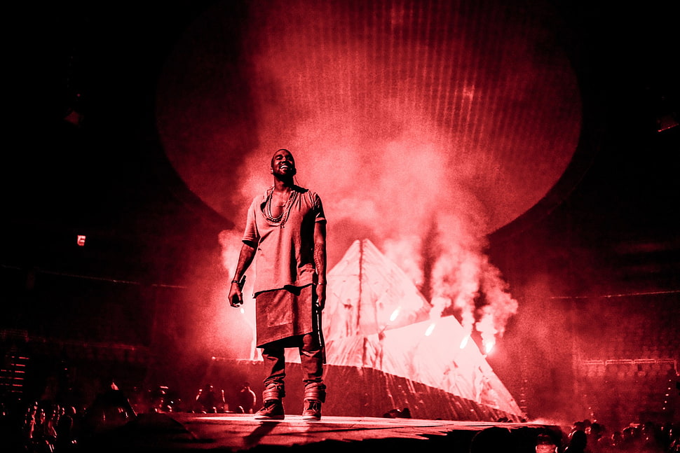 men's beige shirt, Yeezus, Kanye West HD wallpaper