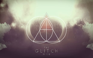 The Glitch logo, The Glitch Mob, minimalism, brown, clouds HD wallpaper