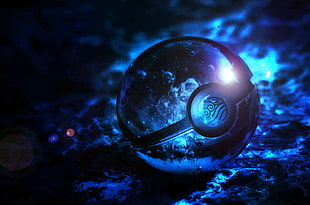 blue pokeball digital wallpaper, Poké Balls, digital art, balls, fantasy art