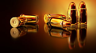 six ammunition's illustration HD wallpaper