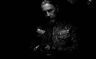 men's leather jacket, Sons Of Anarchy, TV HD wallpaper