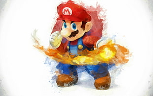 Super Mario illustration HD wallpaper