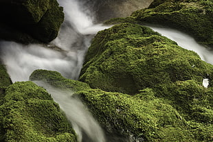 timelapse photography of water falls, sûre HD wallpaper