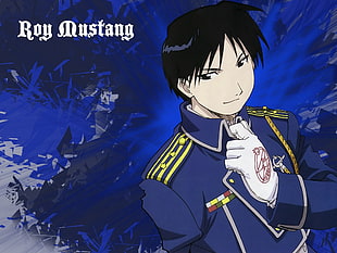 Roy Mustang illustration, Full Metal Alchemist, Roy Mustang, anime boys, anime HD wallpaper