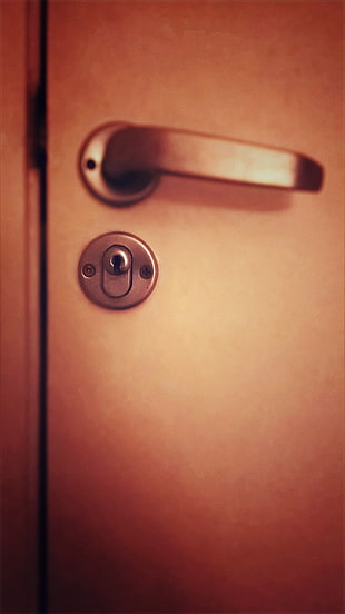 gray door lever, door, lock HD wallpaper
