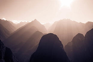 rocky mountains during sunrise