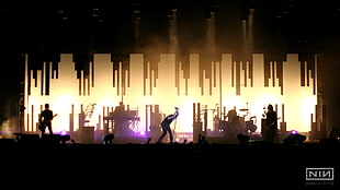 band concert on NIN photo HD wallpaper