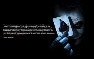 The Joker portrait, black background, monochrome, Joker, Dark Knight ...