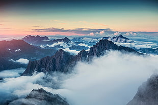 brown mountain, Marius beck dahle , Saudehornet, photography, sunset