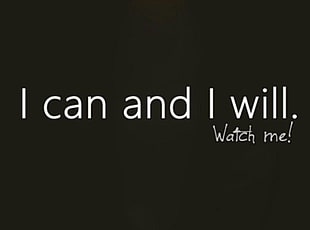 i can and i will text HD wallpaper